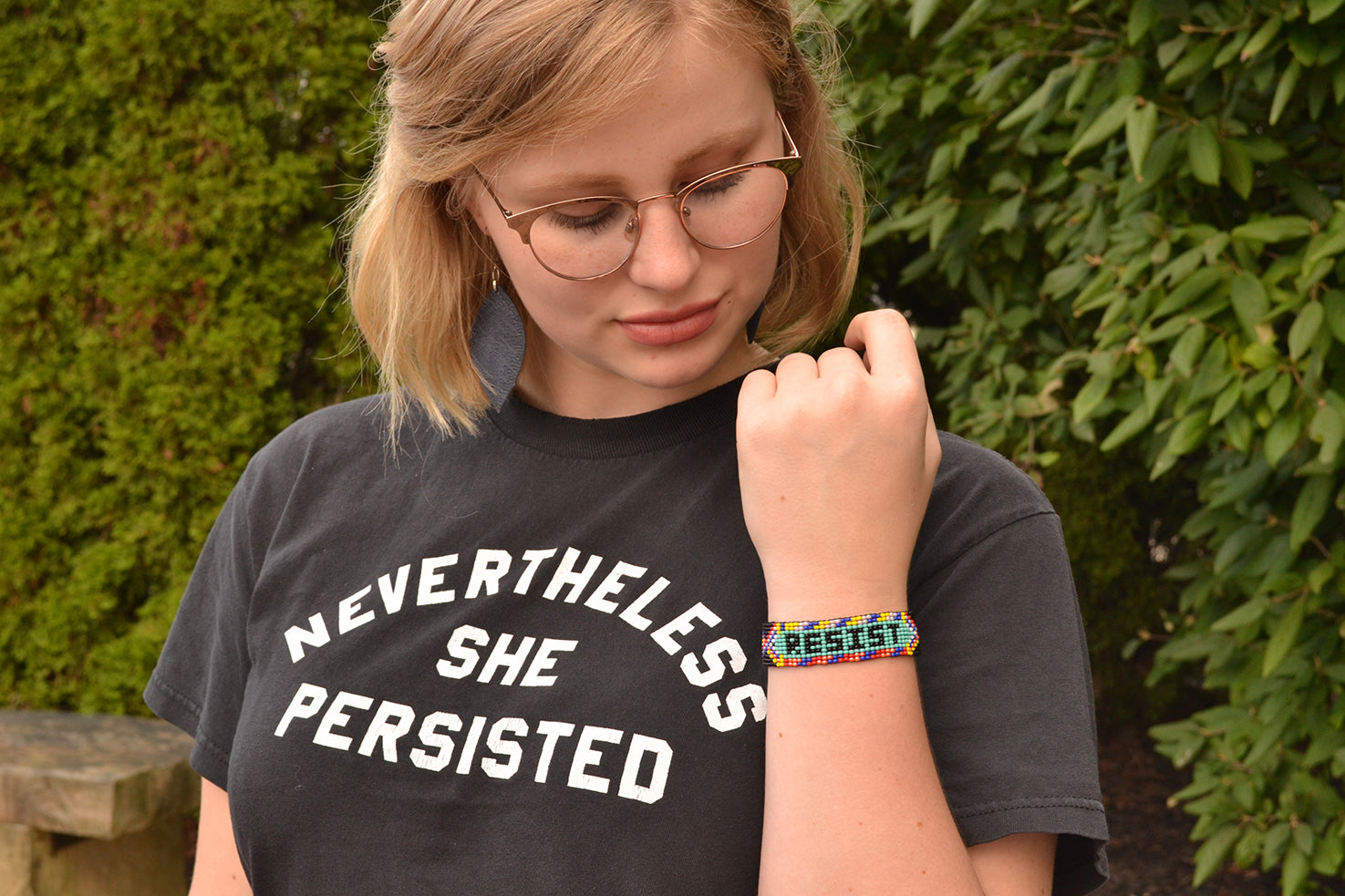 Lucia's World Emporium Fair Trade Handmade Guatemalan Beaded Resist Bracelet