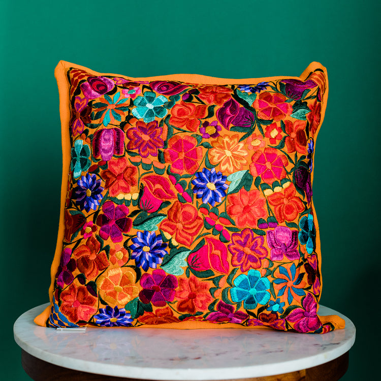 fiesta floral pillow case