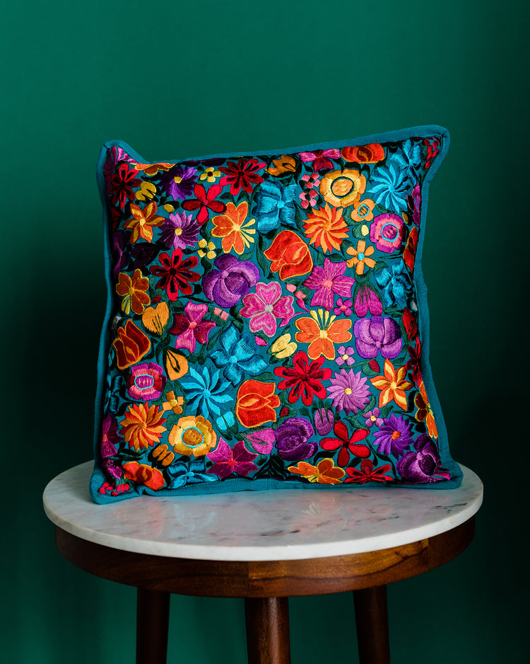 fiesta floral pillow case