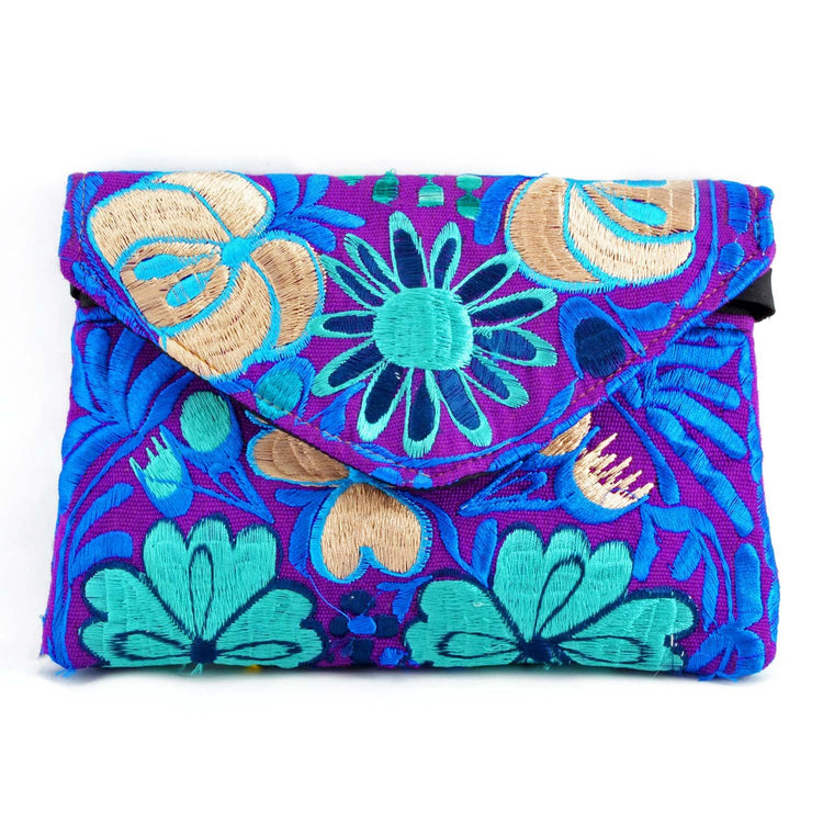 Lucia's World Emporium Fair Trade Handmade Guatemalan Fiesta Clutch Medium