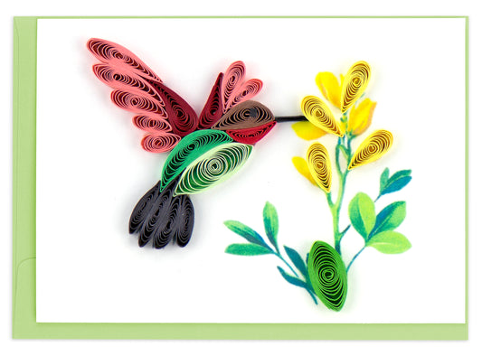 Quilling Hummingbird Note Card