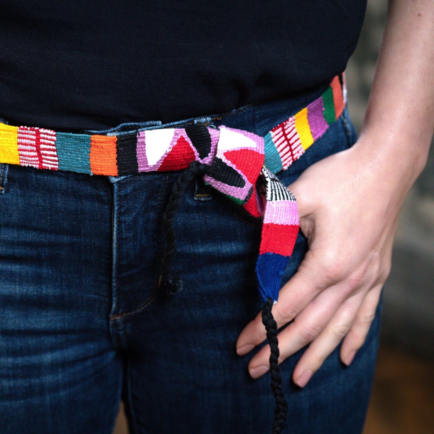 Lucia's World Emporium Fair Trade Handmade Guatemalan Woven Toto Sash and Headband