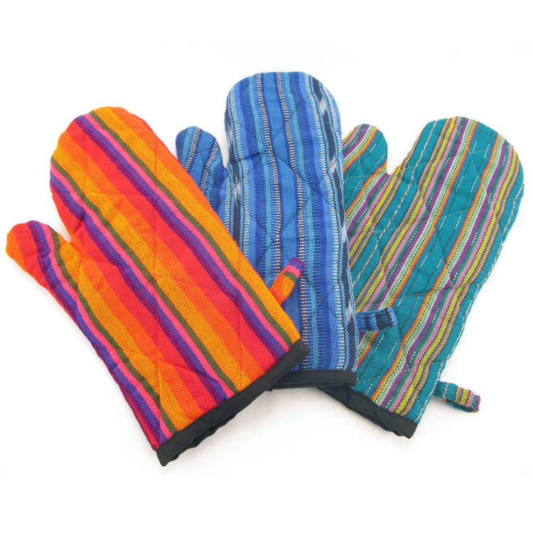 Lucia's World Emporium Fair Trade Handmade Guatemalan Fabric Oven Mitt