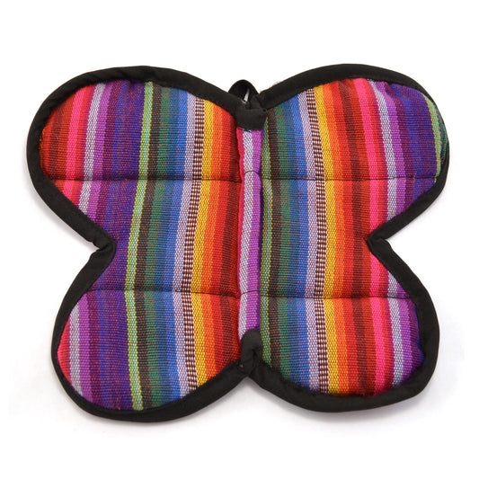 Lucia's World Emporium Fair Trade Handmade Guatemalan Woven Butterfly Potholder