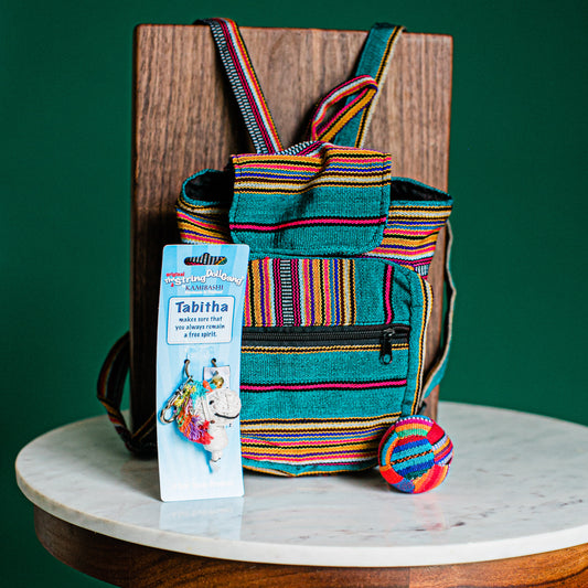 Ikat Mini Backpack, String Doll and Cloth Hacky Sac Kid's Collection