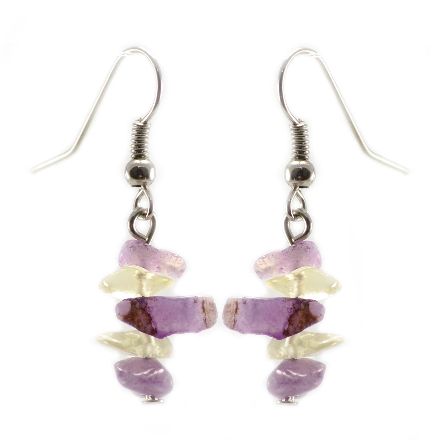 Lucia's World Emporium Fair Trade Handmade Rock Candy Earrings from Guatemala