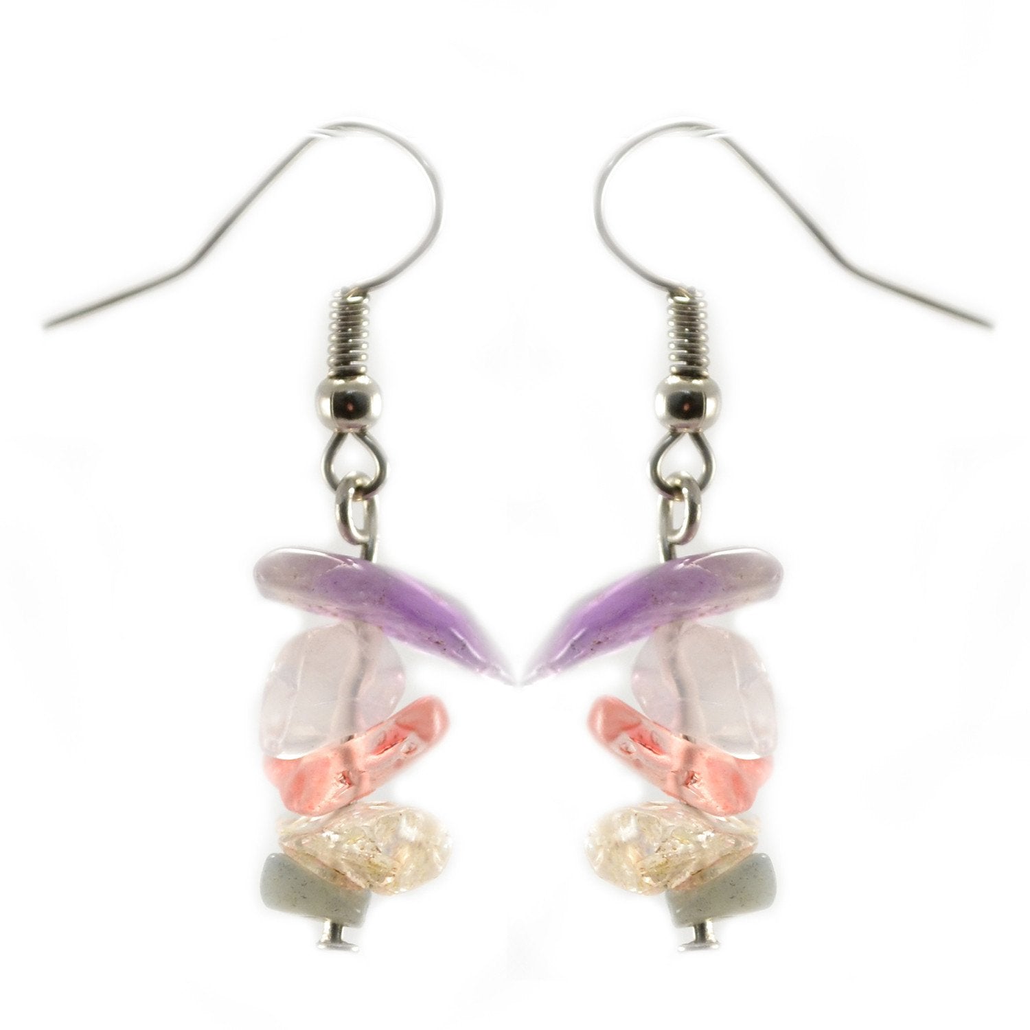 Lucia's World Emporium Fair Trade Handmade Rock Candy Earrings from Guatemala