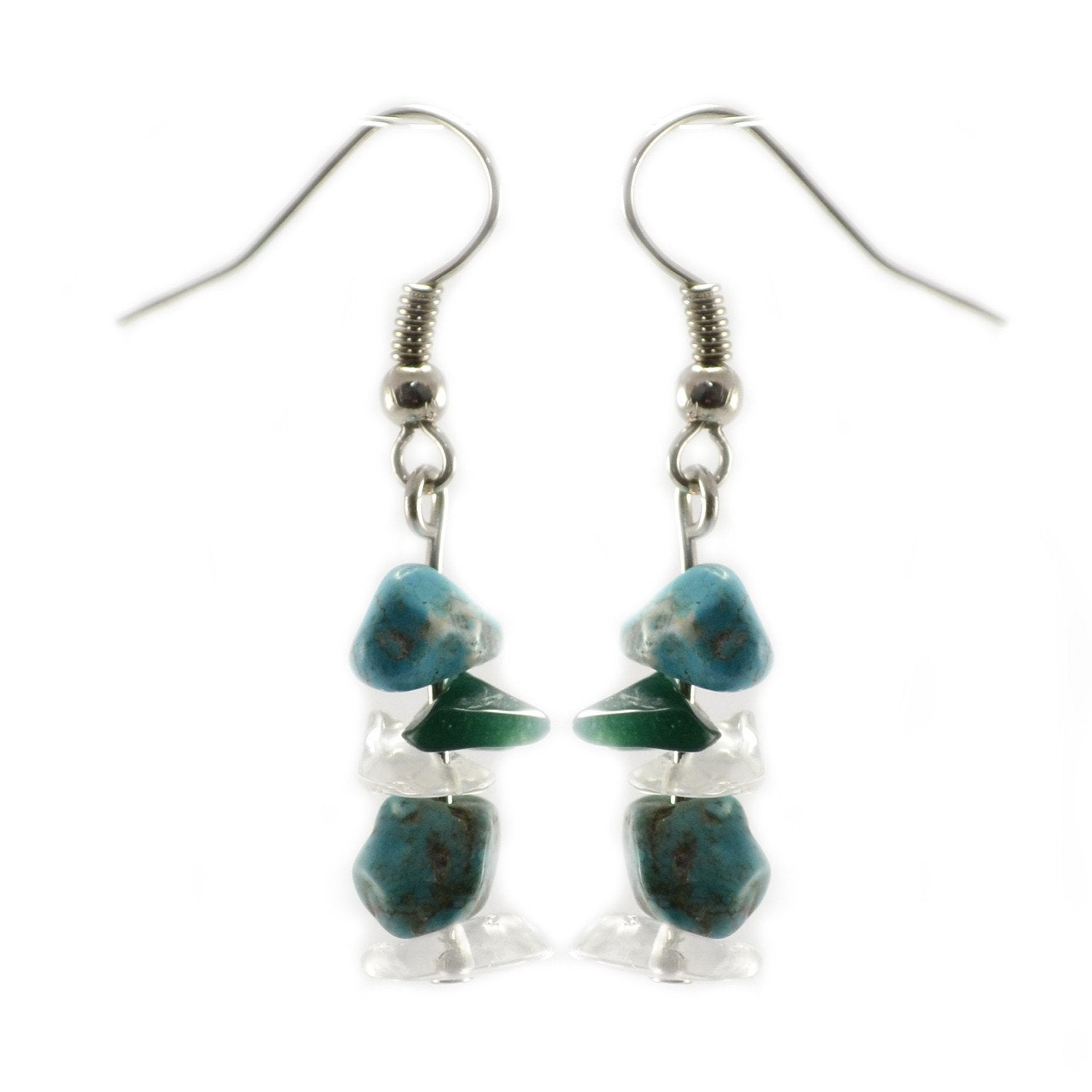 Lucia's World Emporium Fair Trade Handmade Rock Candy Earrings from Guatemala