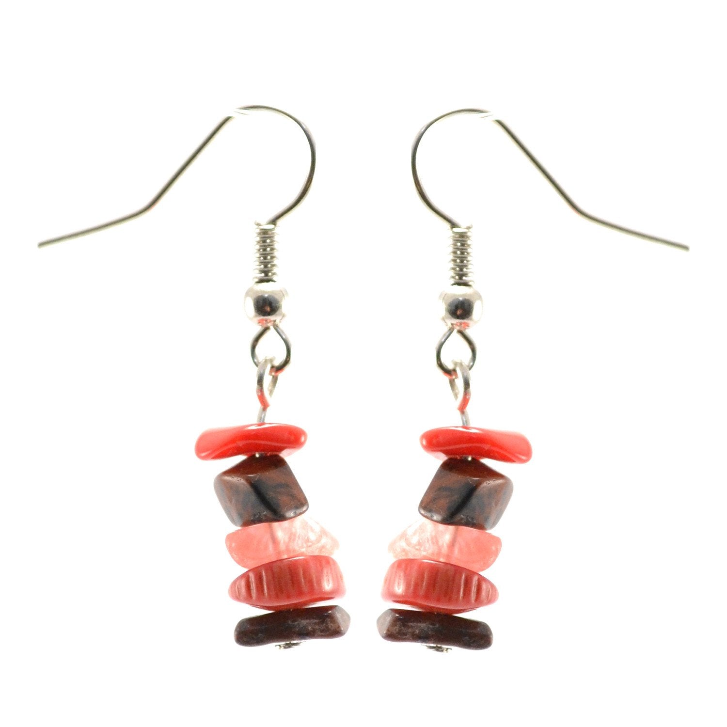 Lucia's World Emporium Fair Trade Handmade Rock Candy Earrings from Guatemala