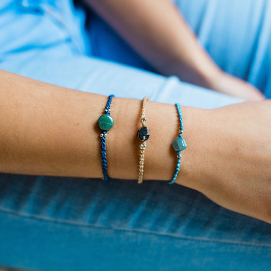 Macrame Jade Stackable Bracelet