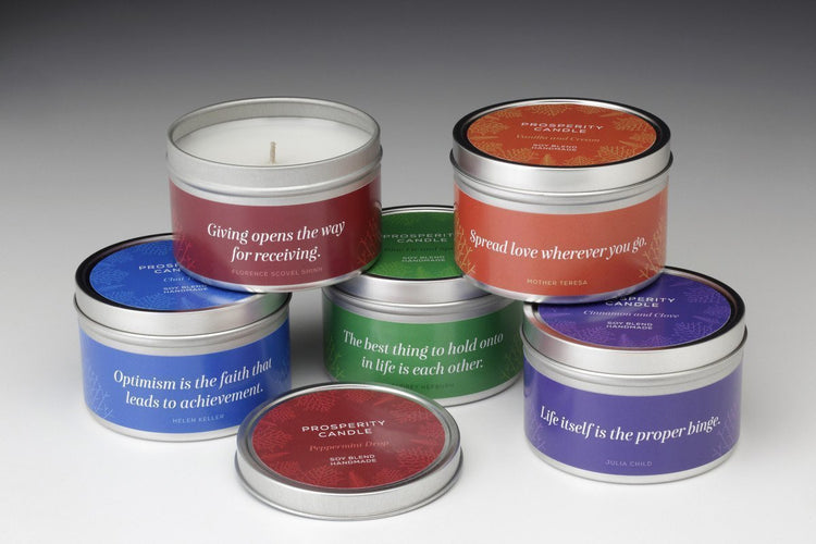 Prosperity Candle- Holiday Collection: Vanilla and Cream