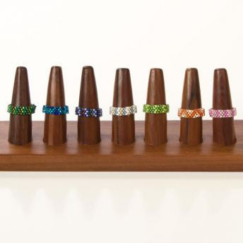 Lucia's World Emporium Fair Trade Handmade Small Beaded Ring from Guatemala
