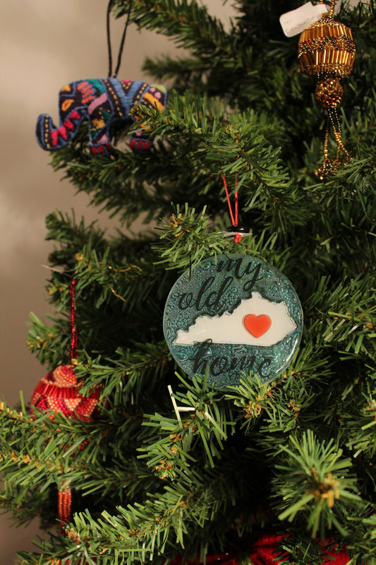 my old kentucky home ornament on christmas tree