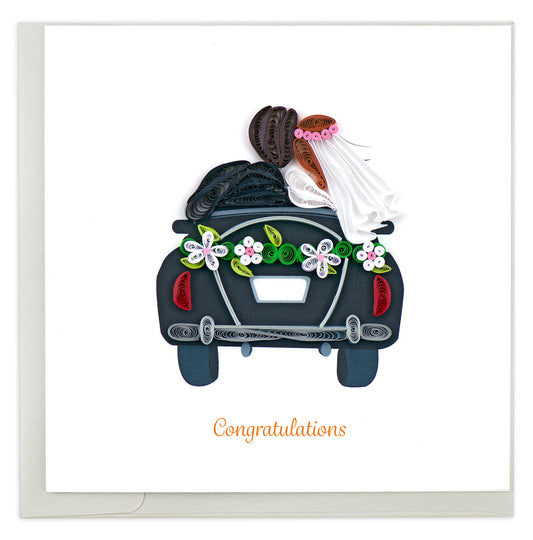 Quilling Card Just Married