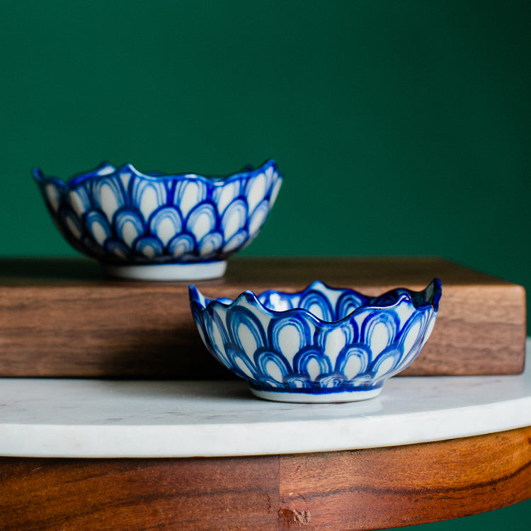 Lucia's World Emporium Fair Trade Handmade Guatemalan Ceramic Lotus Bowl