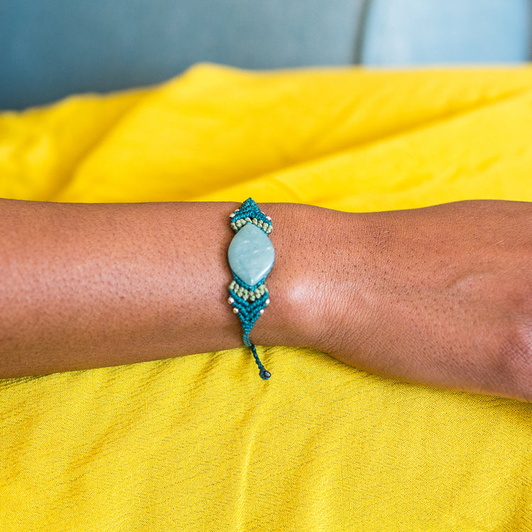 Macrame Jade Bracelet