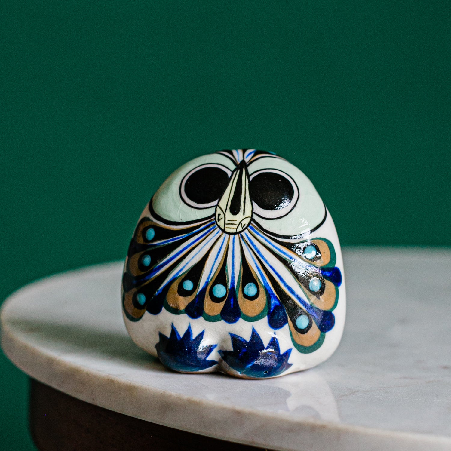 Lucia's World Emporium Fair Trade Handmade Guatemalan Ceramic Medium Owl