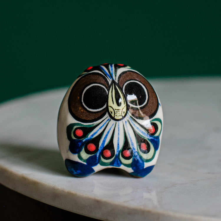 Lucia's World Emporium Fair Trade Handmade Ceramic Small Owl from Guatemala