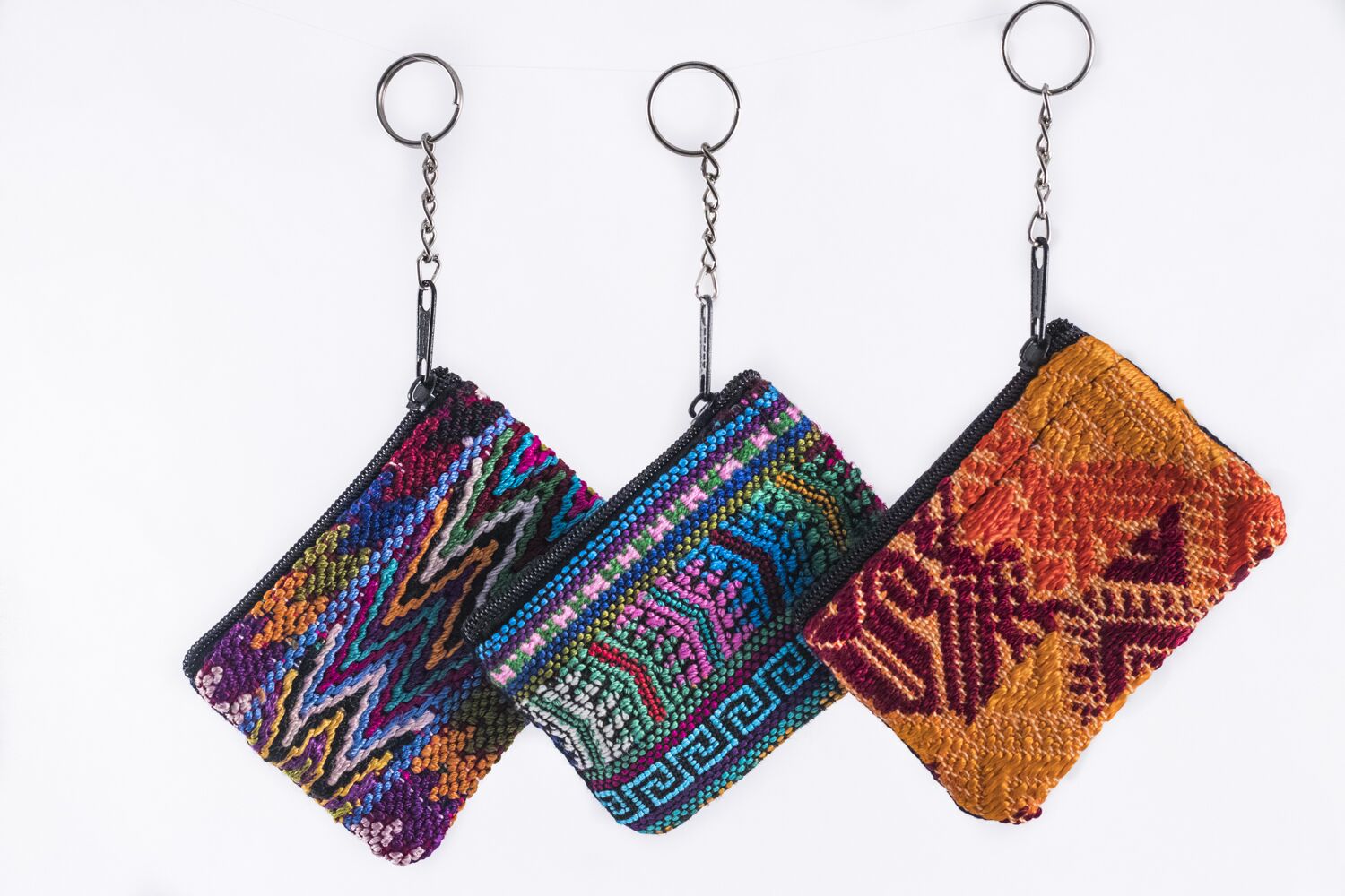 Lucia's World Emporium Fair Trade Handmade Guatemalan Huipile Keychain