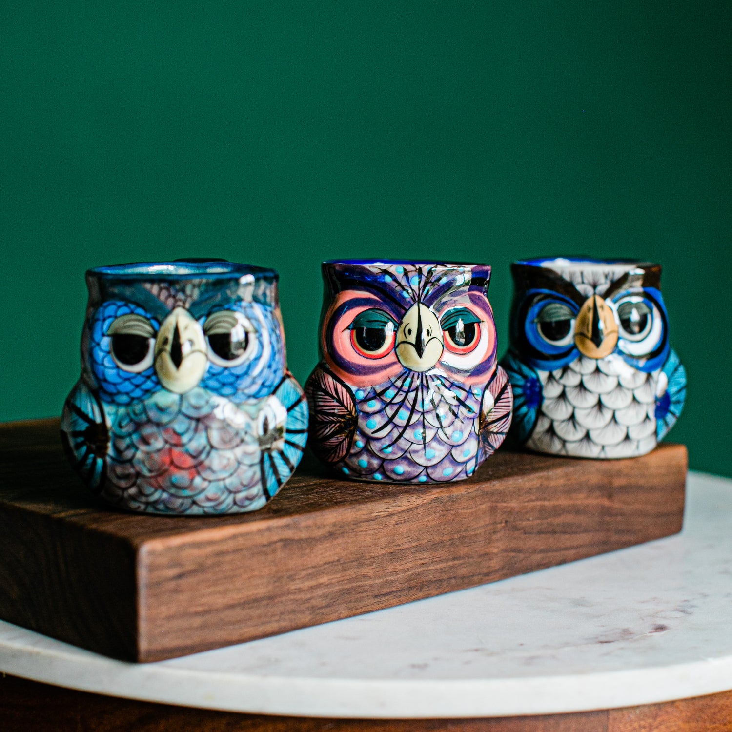 Fair Trade Handmade Ceramic Guatemalan Owl Coffee Mug