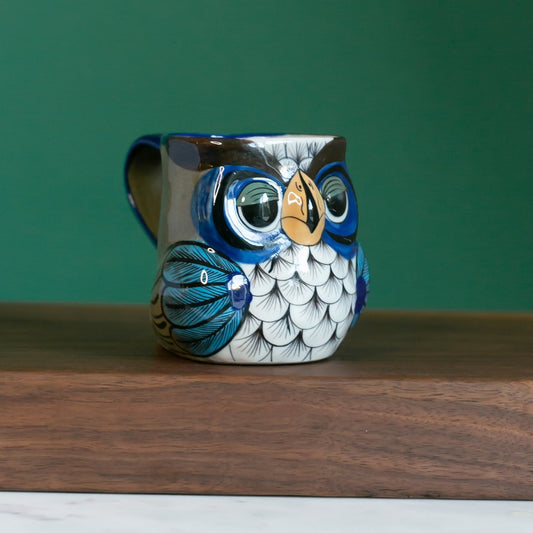 Fair Trade Handmade Ceramic Guatemalan Owl Coffee Mug