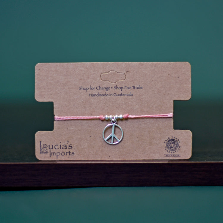 Fair Trade Peace String Bracelet