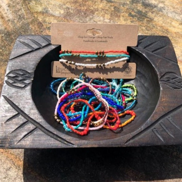 Fair trade elastic Bracelets handmade in Guatemala Trio of Hope