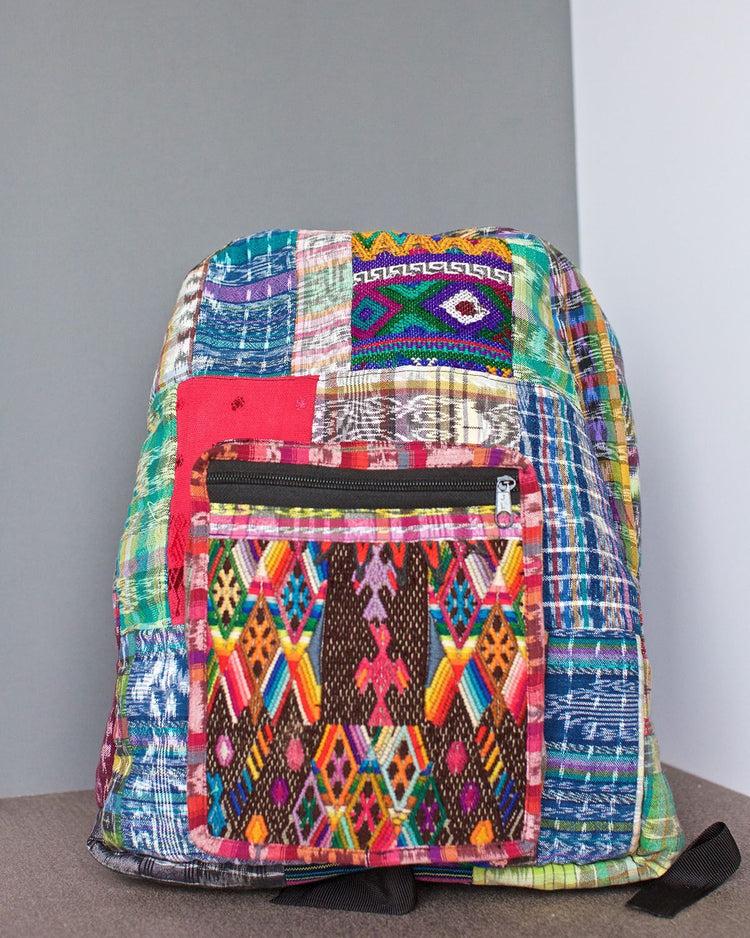 Lucia's World Emporium Fair Trade Handmade Guatemalan Chichi Patch Backpack