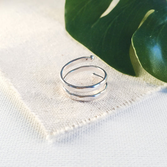 World Finds Silver Double Wrap Ring