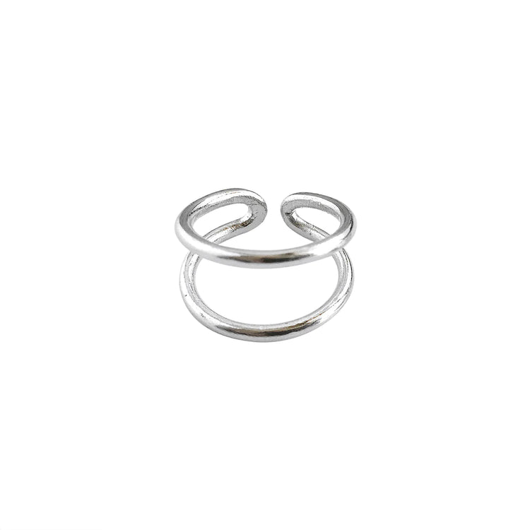 Double Arch Ring - Silver