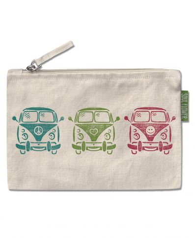Hippie Large Zipper Pouch