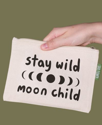 Hippie Large Zipper Pouch