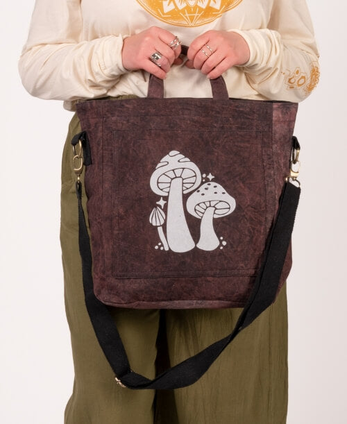 Three Little Mushrooms Forager Bag