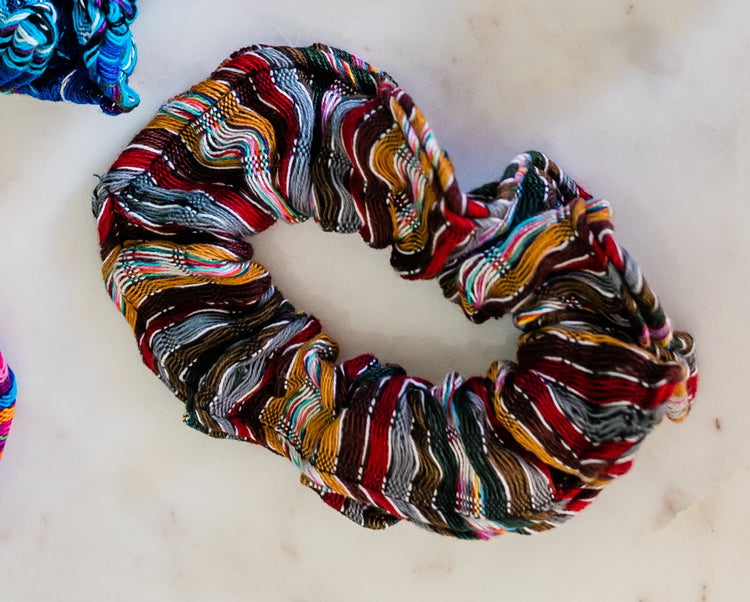 Guatemalan Scarf Scrunchies