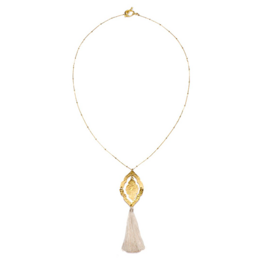 Tassel necklace, fair trade necklace, necklace, gold necklace, fair trade