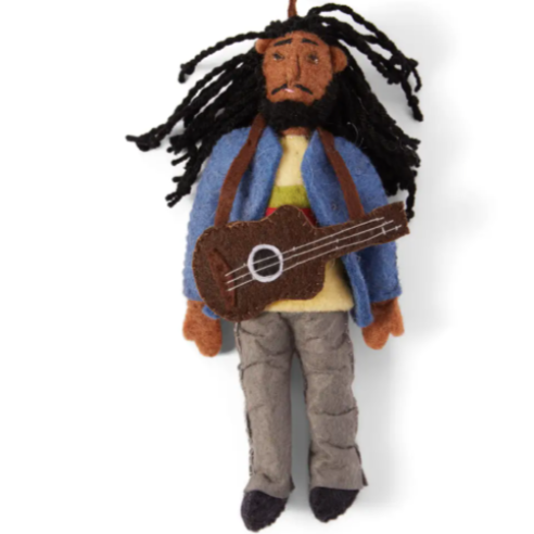 Bob Marley Ornament, fair trade, handmade