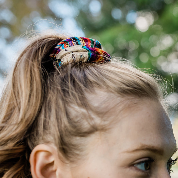 Guatemalan Scarf Scrunchies