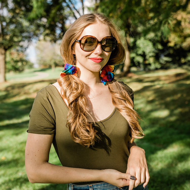 Guatemalan Scarf Scrunchies