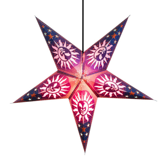 Purple Heaven Paper Star Lantern