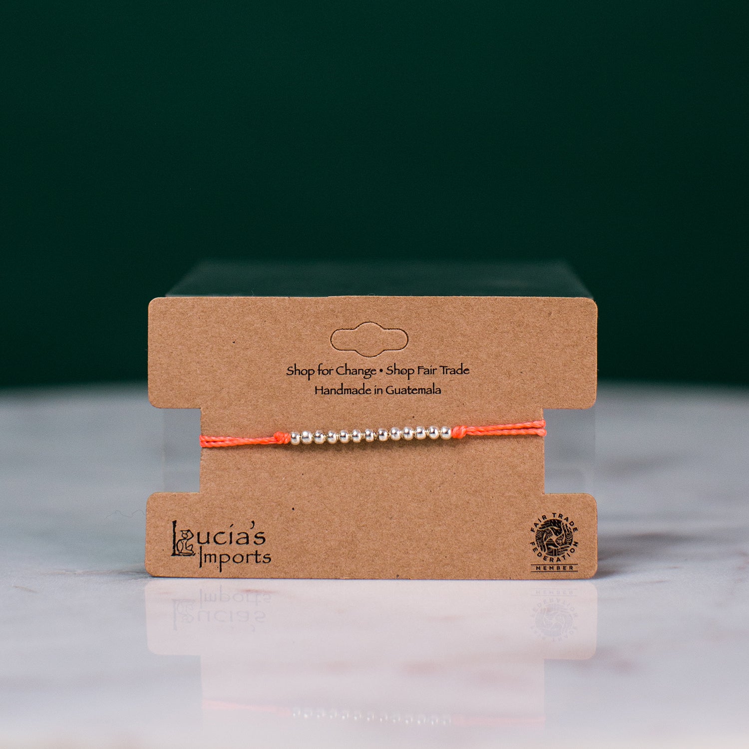 Guatemalan fair trade String bead bracelet