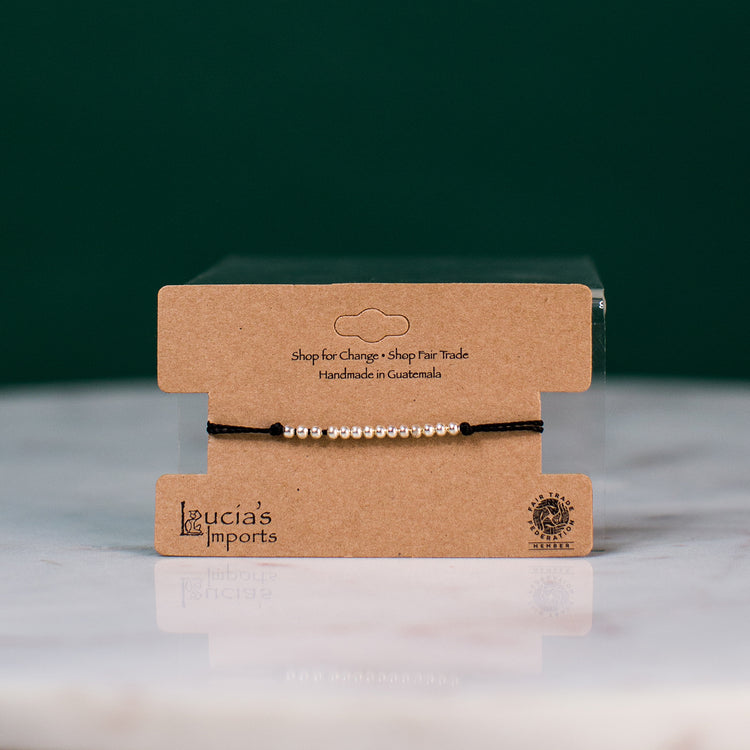 Guatemalan fair trade String bead bracelet
