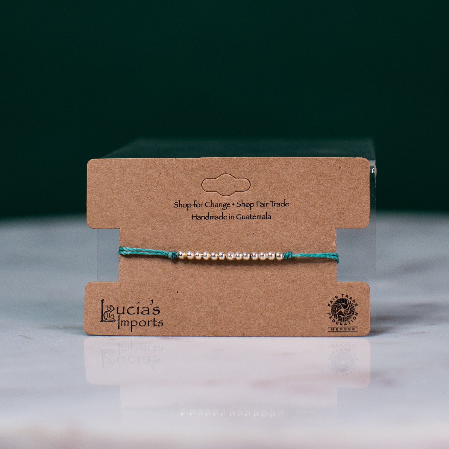 Guatemalan fair trade String bead bracelet
