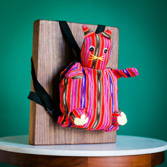 Lucia's World Emporium Fair Trade Handmade Toddler Animal Backpack from Guatemala