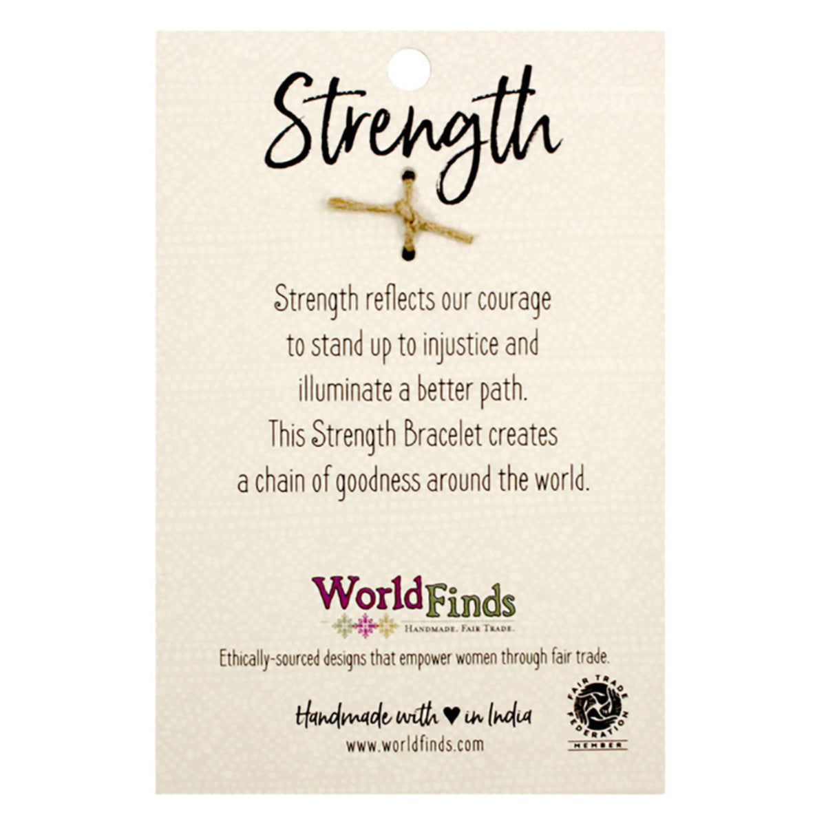 strength description of black kantha bracelet