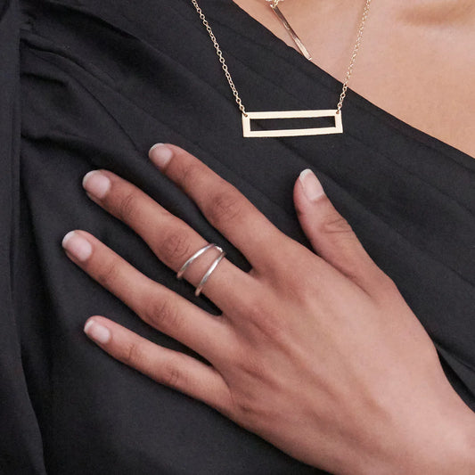 Double Arch Ring - Silver
