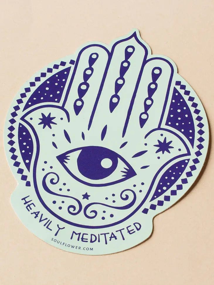 Soul Flower Meditate Sticker
