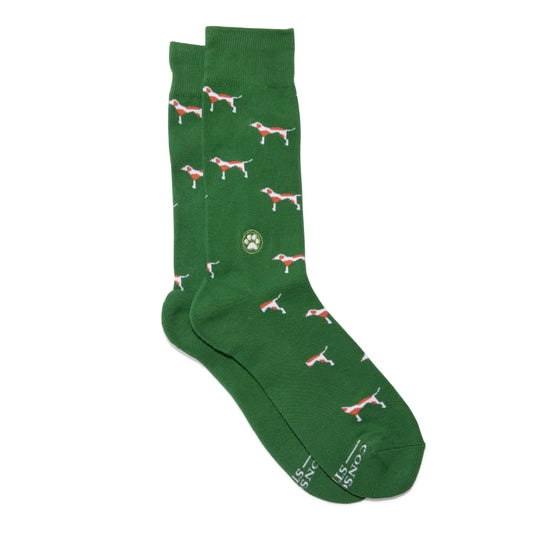 Socks That Save Dogs Green