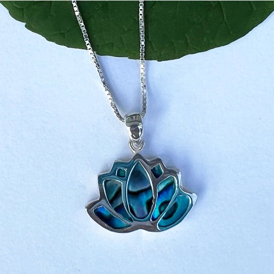 Lotus Abalone Inlay Necklace