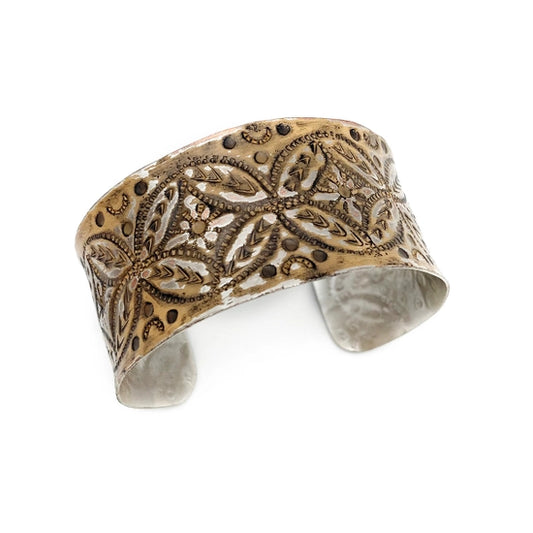 Brown Medallions Patina Cuff