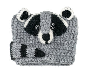 Fair Trade Cup cozie, Racoon, from Peru and Bolivia